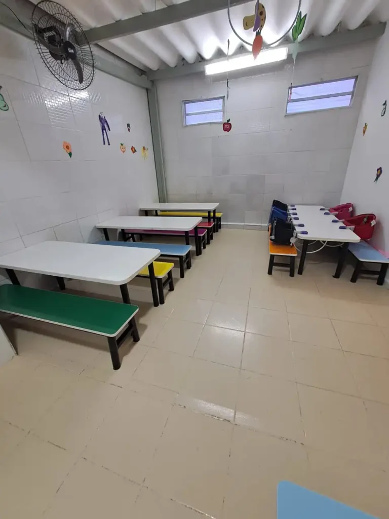 Refeitório da Educação Infantil e Berçário: Alimentação com conforto e acolhimento 