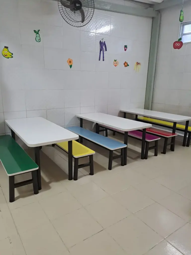 Refeitório da Educação Infantil e Berçário: Alimentação com conforto e acolhimento 